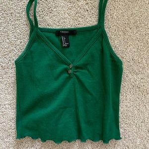 Green tank top